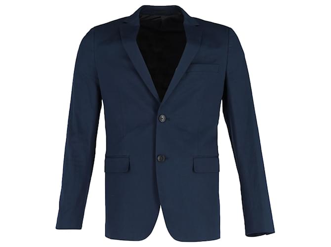 Blazer monopetto Theory in poliestere blu navy