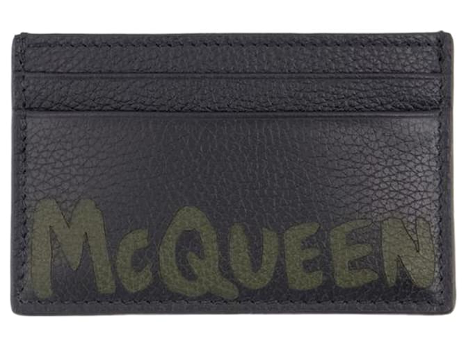 Portacarte - Alexander McQueen - Pelle - Nero/Cachi
