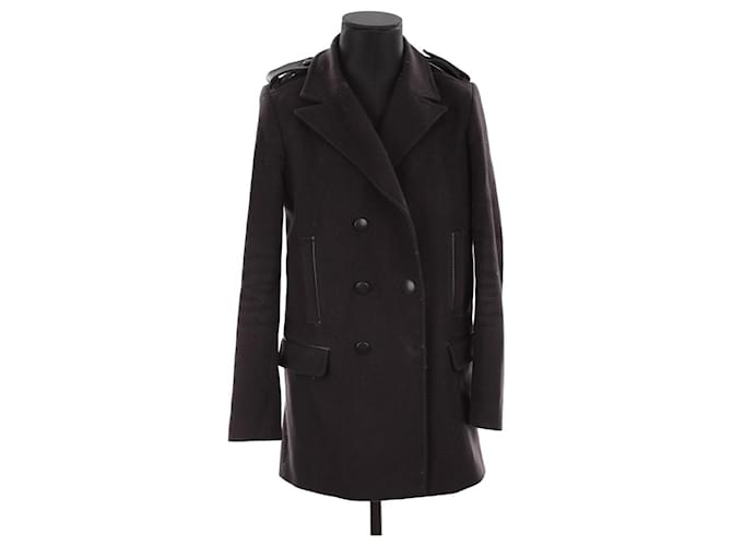 The Kooples Cappotto di lana Porpora