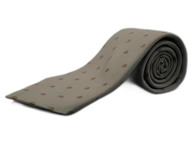 Givenchy Cravatta grigia con cerchi Grigio