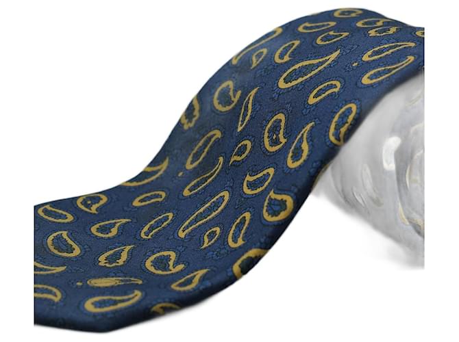 Alfred Dunhill Corbata Azul con Design Blu