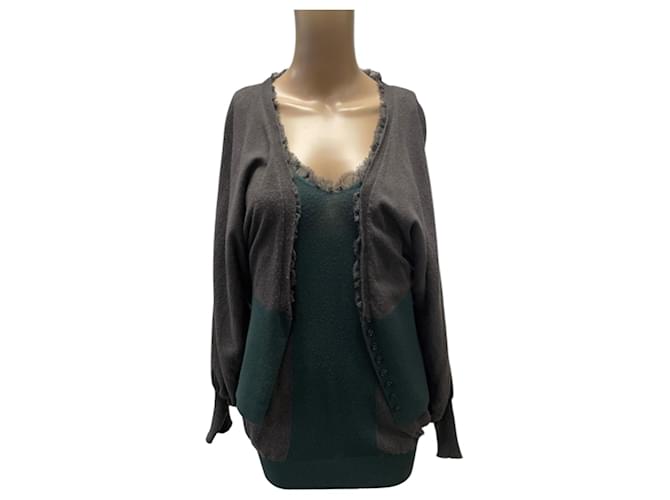 Twin Set Set doppio Chaqueta e Camiseta Bianco