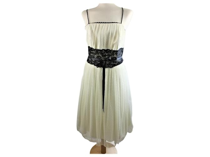 Autre Marque Vestido de Fiesta Blanco Bianco