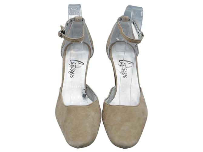 Castaner Tacón de Ante Beige