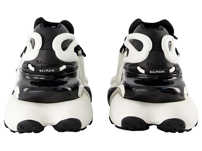 Sneaker Unicorno - Balmain - Pelle - Nero/ White Bianco