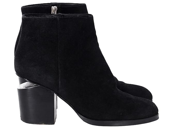 Stivali Alexander Wang Gabi in pelle scamosciata nera Nero