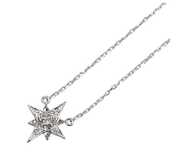 & Other Stories Collana a stella in diamante da 0,06 ct in oro bianco K18WG