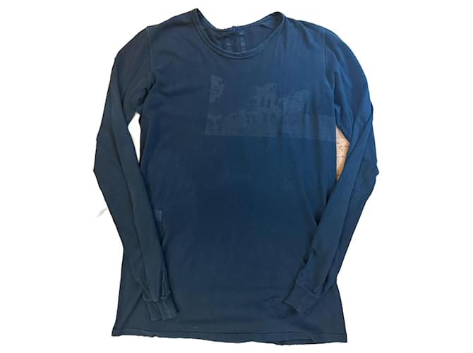 Rick Owens FW 2008 Kembra Pfahler Maglietta a Maniche Lunghe Nera Nero