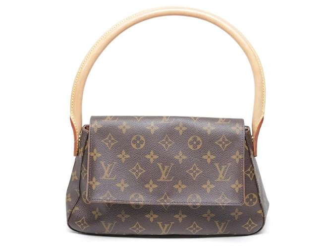 Borsa a mano Louis Vuitton Monogram Looping Marrone