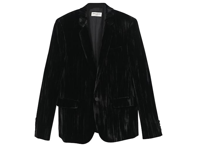 Blazer Saint Laurent in velluto nero