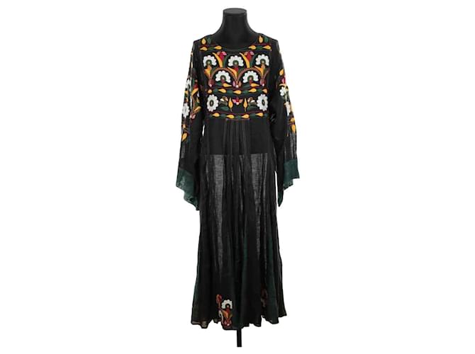 Autre Marque Vestito di lino Nero