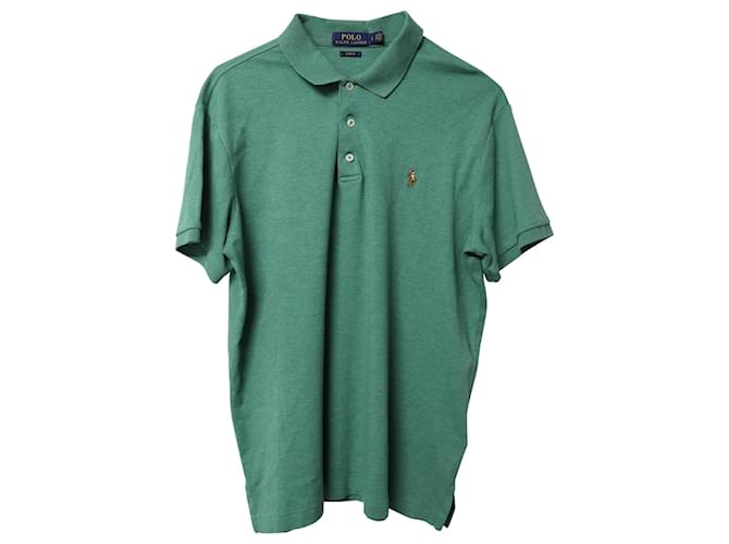 Polo Ralph Lauren T-Shirt Polo Slim Fit Personalizzato in Cotone Verde