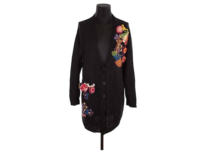 Loewe Cardigan in lana nera Nero