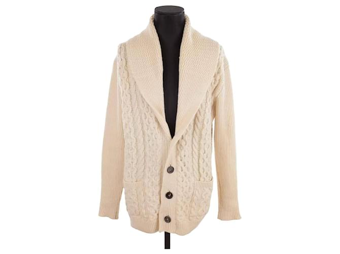 Ami Cardigan in lana beige