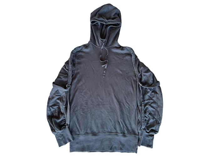 Felpa nera Bondage Ann Demeulemeester taglia M Nero