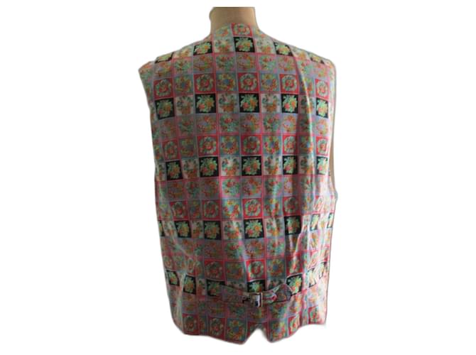 Versus Gilet in cotone floreale, 38/52 IT. Multicolore