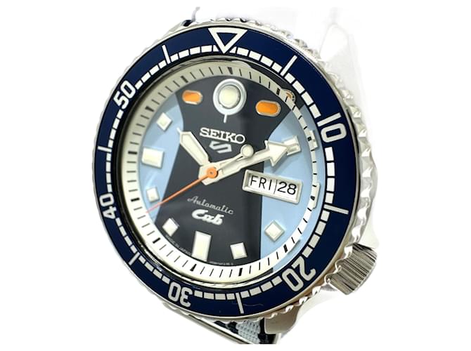 Orologio da polso automatico Seiko 5 con giorno e data Blu