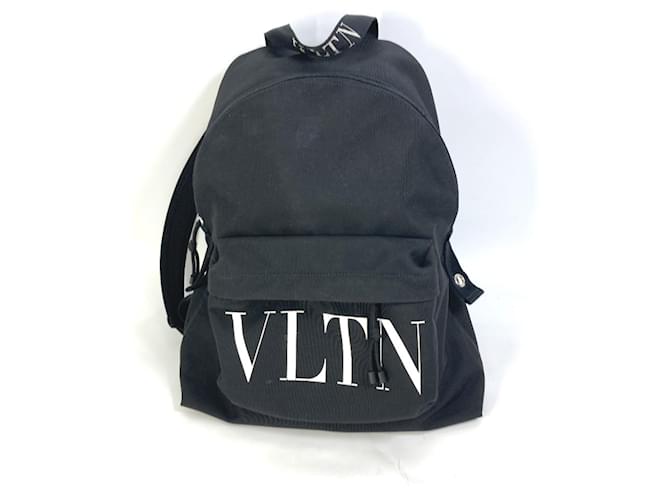 Zaino in tessuto nero Valentino