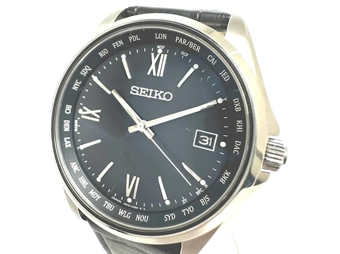 Orologio da polso analogico Seiko 7B75-0AB0 Nero