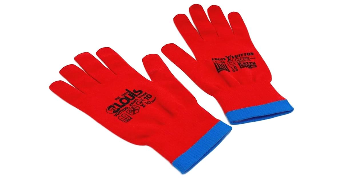 Guanti rossi caldi Louis Vuitton Rosso