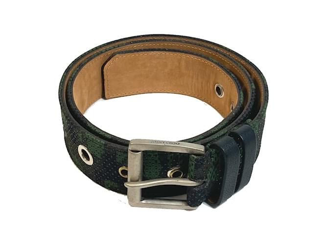 Cintura in tessuto verde Jimmy Choo