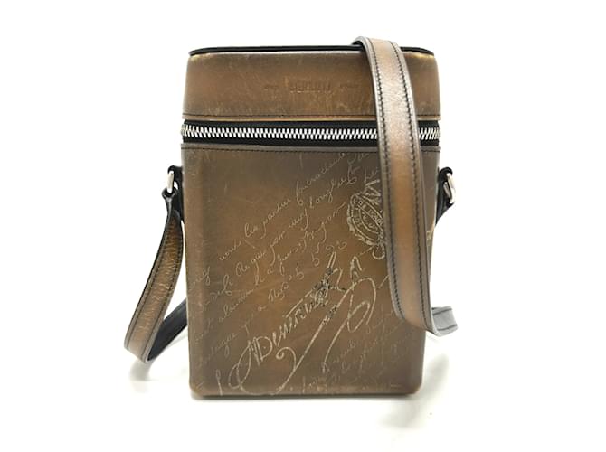 Borsa a Spalla Berluti Calligraphy Marrone