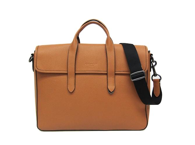 Portfolio in pelle da uomo C9875 di Coach Sullivan Marrone chiaro