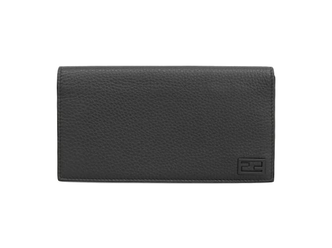 Portafoglio lungo Fendi FF Folio Nero