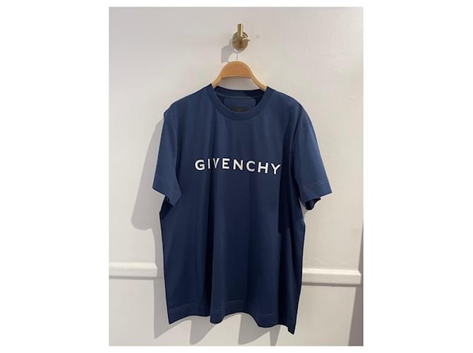 T-shirt GIVENCHY T.International S Cotone Blu