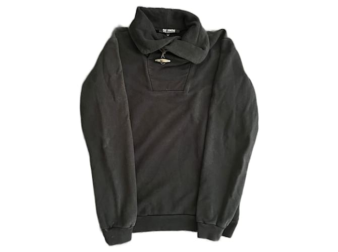 Raf Simons Autunno Inverno 2007 Maglione Metal Bone Nero