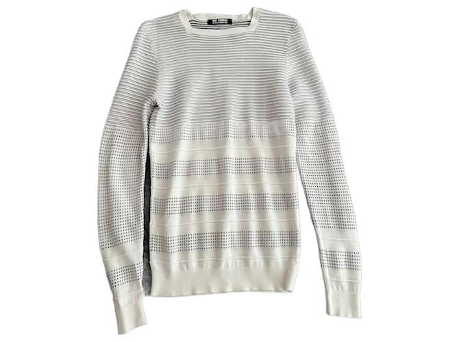 Maglione bianco appuntito Raf Simons primavera estate 2007.