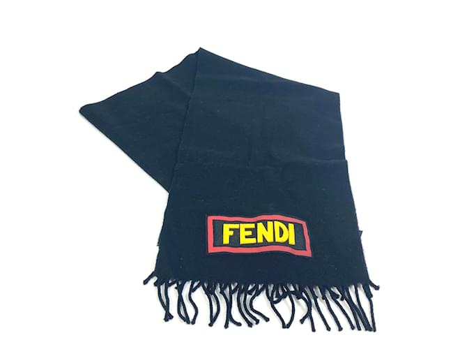 Stola in lana nera Fendi Nero