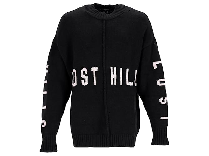 Maglione Yeezy Stagione 5 Lost Hills in Lana Nera Nero