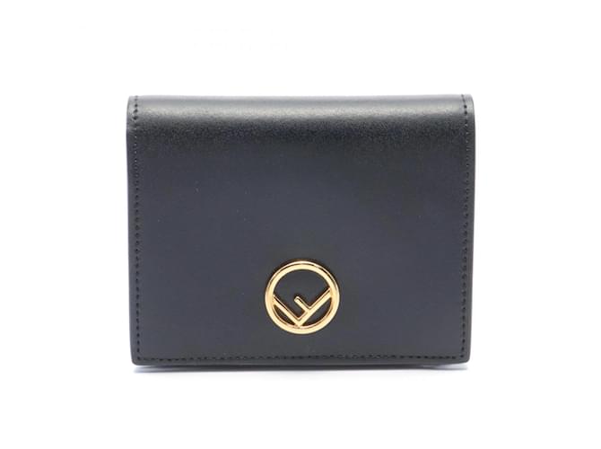 Portafoglio bi-fold Fendi F IS Nero
