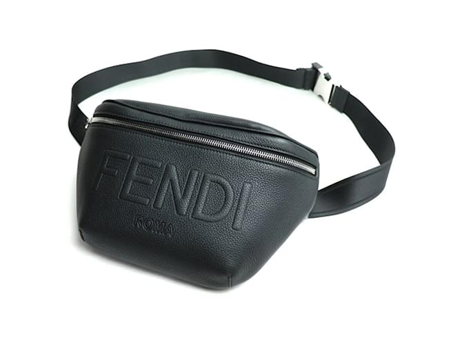 Borsa a cintura diagonale Fendi Shadow Nero