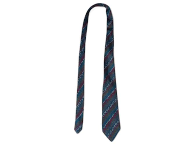 Cravatta vintage Missoni Blu Multicolore