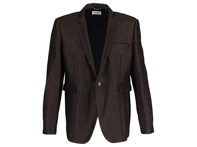 Blazer Tuxedo Saint Laurent in poliamide multicolore