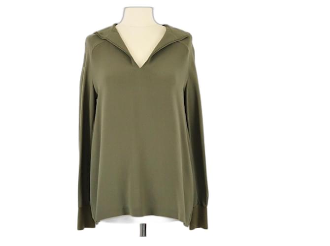 Felpa con cappuccio verde Loro Piana