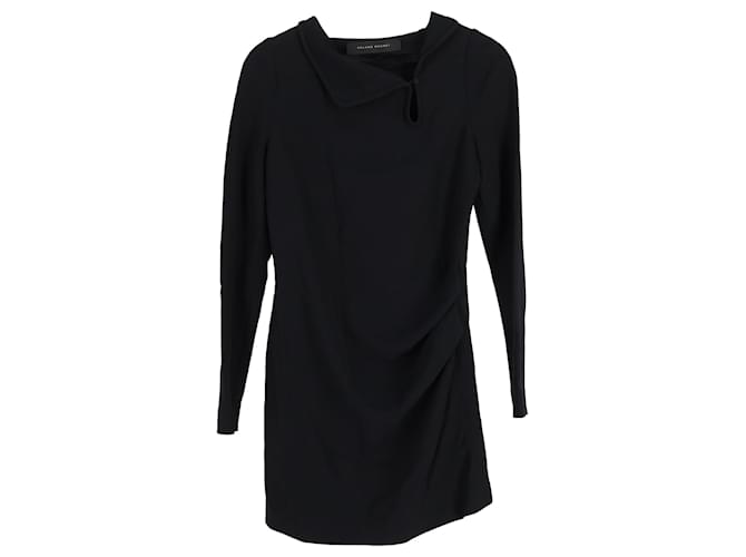 Abito Mini Roland Mouret in Viscosa Nera Nero