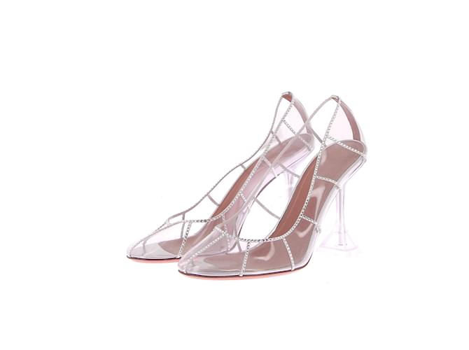 AMINA MUADDI Tacchi T.EU 40 Plastica Argento