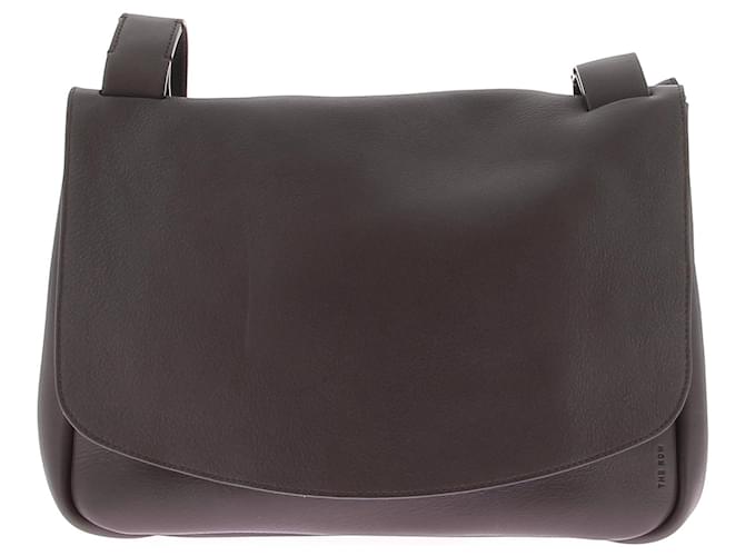 THE ROW Borse T. Pelle Marrone