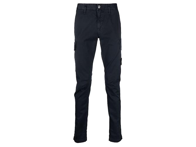Pantaloni cargo in gabardine Stone Island - anni '20 Blu