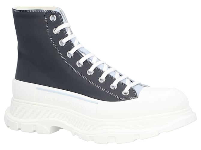 Stivali Tread Slick Alexander McQueen 'Navy Grey Blue'
