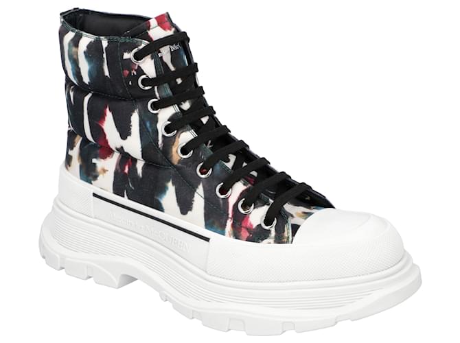 Stivali Tread Slick 'Graffiti' di Alexander McQueen Multicolore