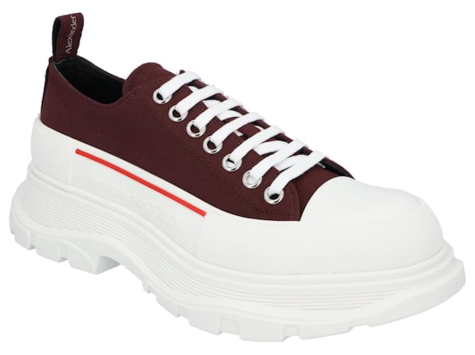 Sneaker Tread Alexander McQueen 'Bordeaux Bianco' Rosso
