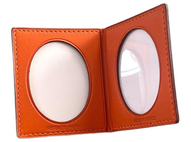 Portafoto Hermès nuovo in pelle arancione