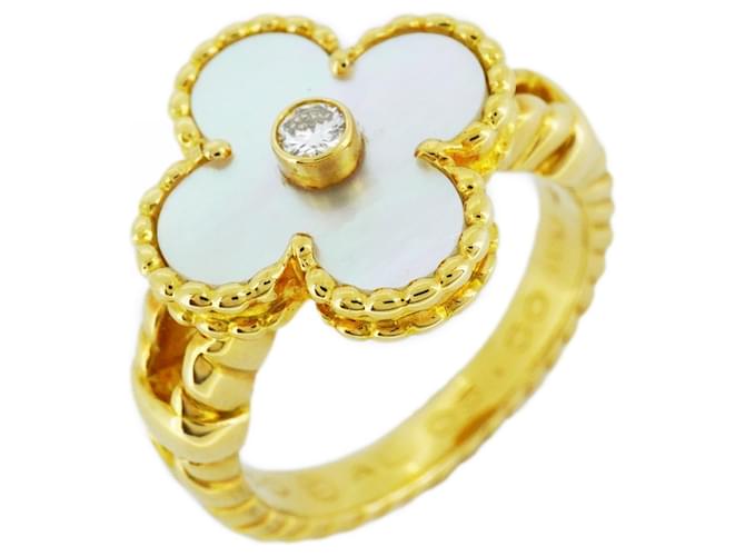 Anello in oro giallo 18K con diamanti Van Cleef & Arpels