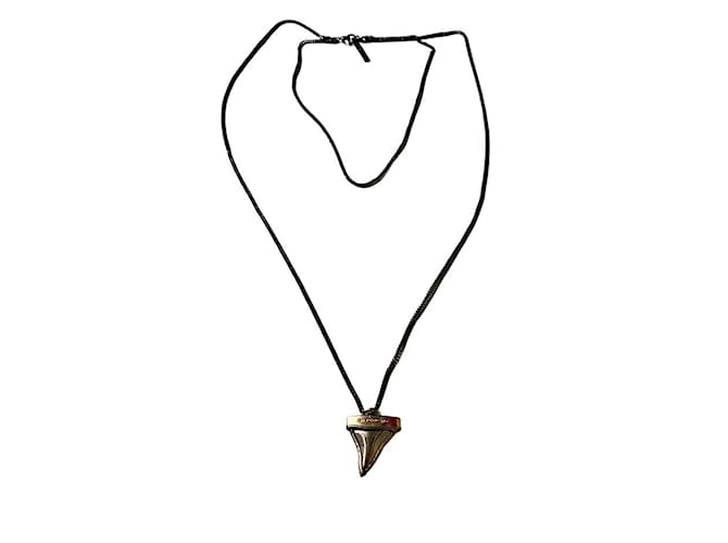 Collana pendente a catena a due livelli con squalo autentica Givenchy Riccardo Tisci Silver hardware