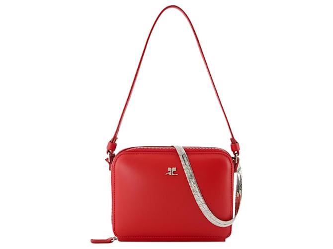 Borsa Cloud Chained - Courreges - Pelle - Rossa Rosso