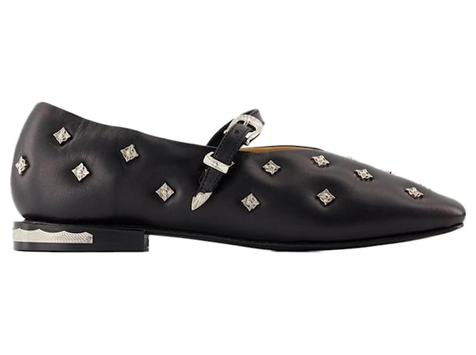 Aj1342 Ballerine - Toga Pulla - Pelle - Nero